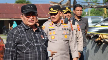 Pasca Kebakaran Ponpes Darul Mukhlasin, Kapolres dan Bupati Aceh Tenggara Turun Langsung Salurkan Bantuan